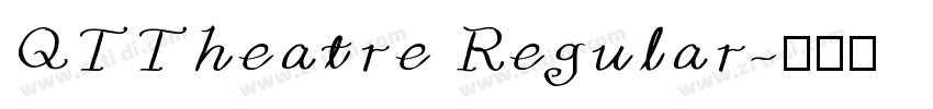QTTheatre Regular字体转换